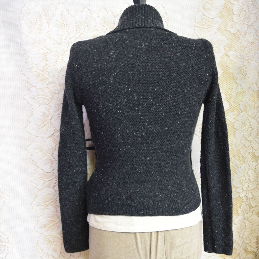 Great Plains Women Sz L Fits a Medium Wrap Ballet Sweater Knit Wool Angora Blend - Picture 6 of 8